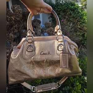 Coach Ashley Satchel - Champagne Gold
